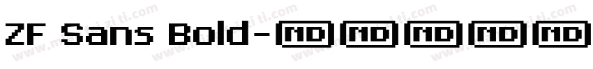 ZF Sans Bold字体转换
